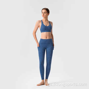 Yoga Workout Saincheaptha Yoga Pant daingean do mhná